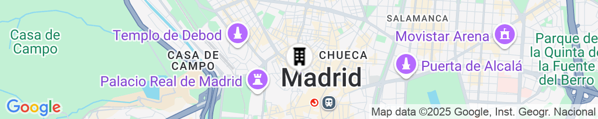 Map for Aloft Madrid Gran Via