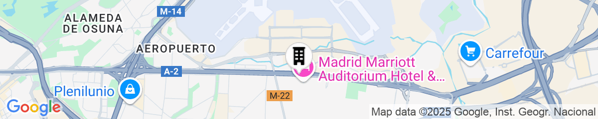 Map for Madrid Marriott Auditorium Hotel & Conference Center