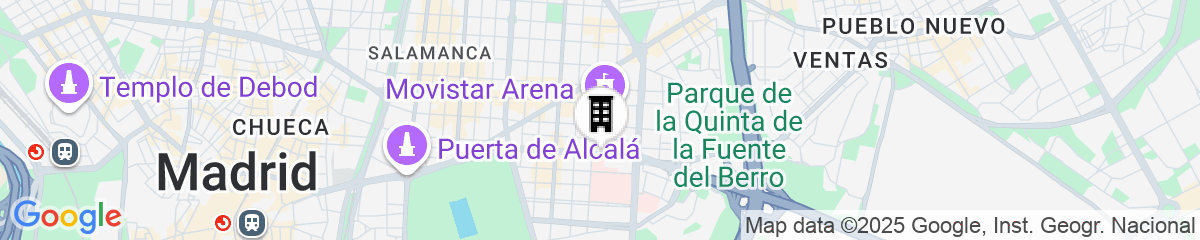 Map for Novotel Madrid Center