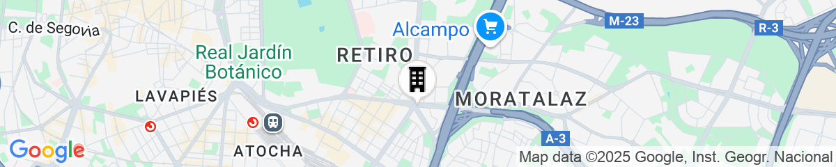 Map for Hotel Claridge Madrid