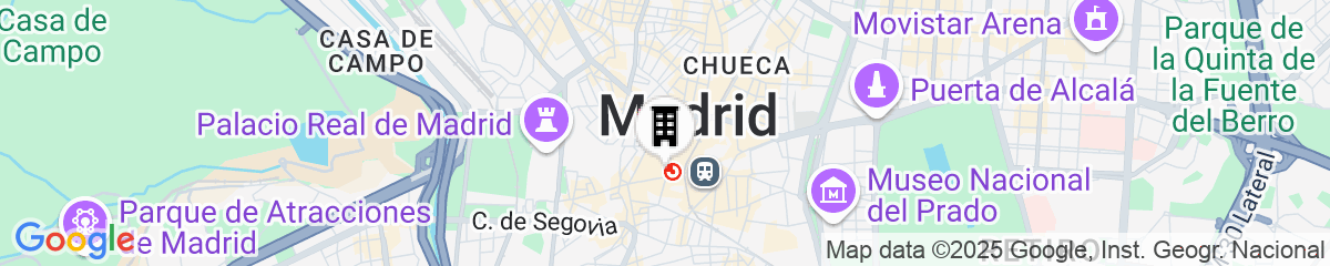 Map for Petit Palace Puerta del Sol