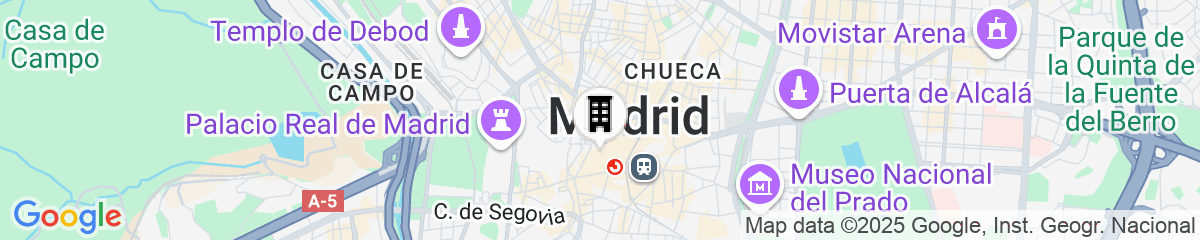 Map for The Madrid EDITION