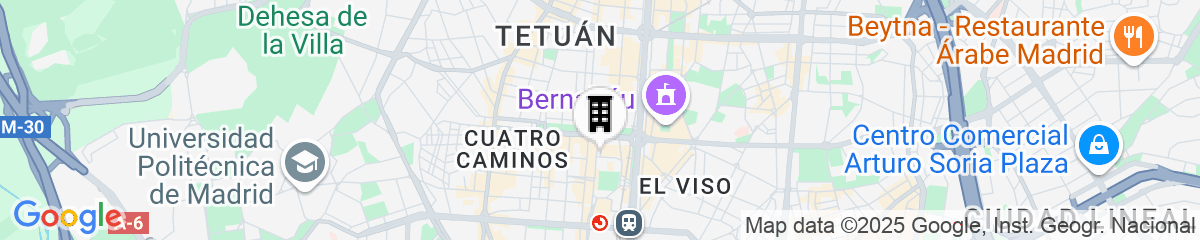 Map for Canopy by Hilton Madrid Castellana