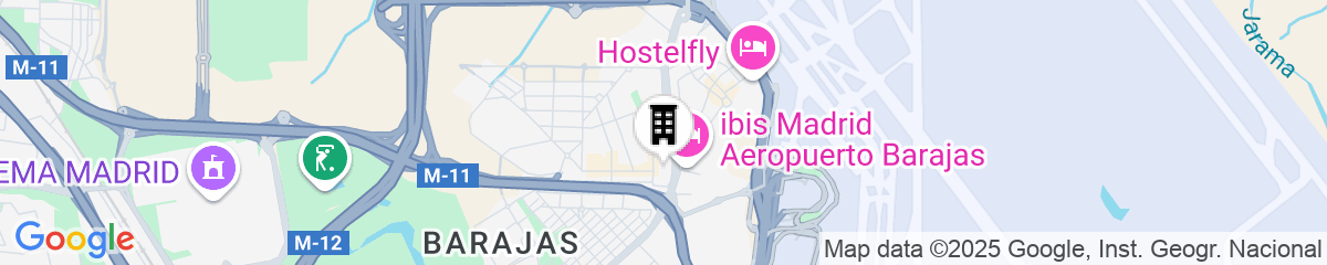 Map for Melia Madrid Barajas