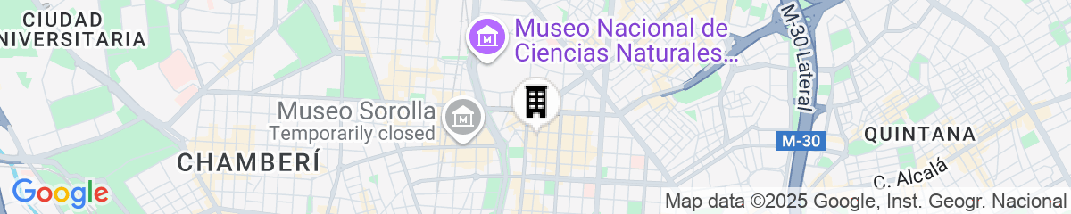 Map for Melia Madrid Serrano