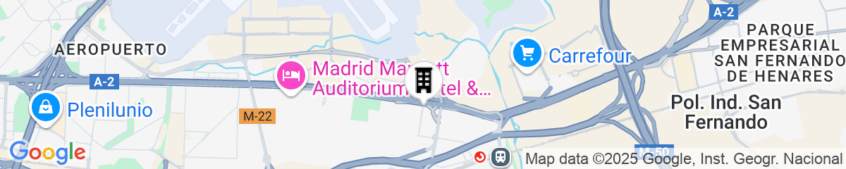 Map for Crowne Plaza Madrid Airport by IHG