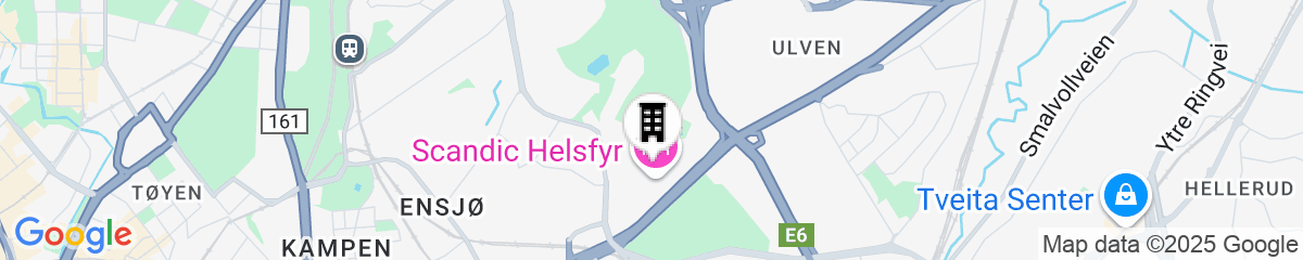 Map for Scandic Helsfyr