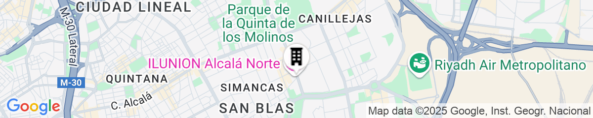 Map for Hotel ILUNION Alcalá Norte