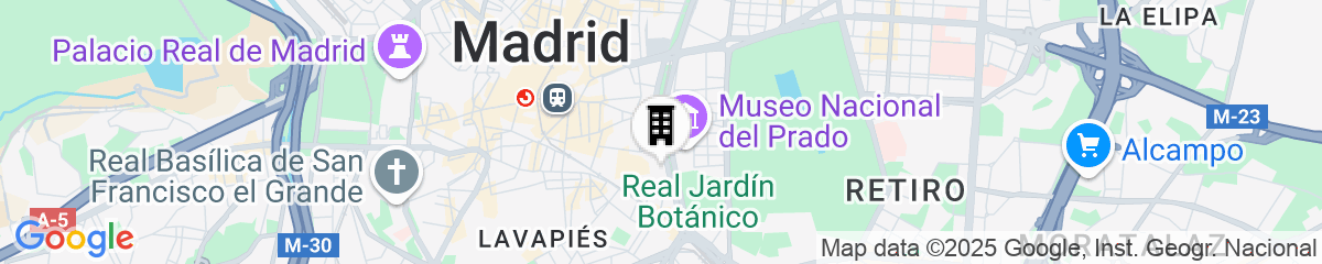 Map for Radisson Blu Hotel, Madrid Prado