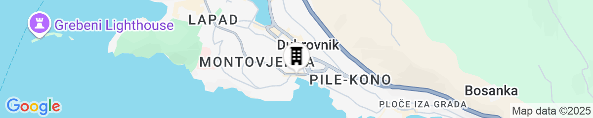 Map for Hotel Bellevue Dubrovnik