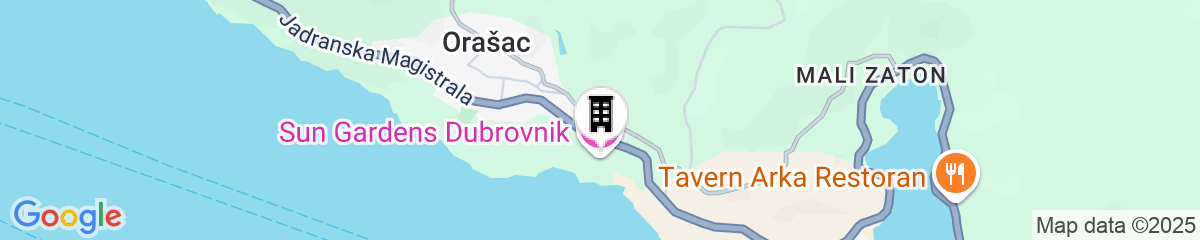 Map for Sun Gardens Dubrovnik