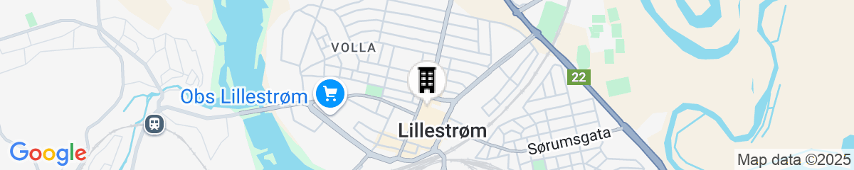 Map for Thon Hotel Lillestrøm