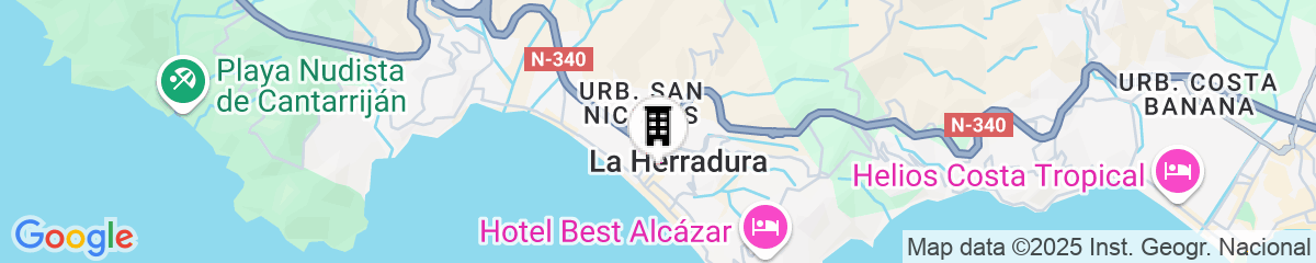 Map for Hotel Almijara – Mares