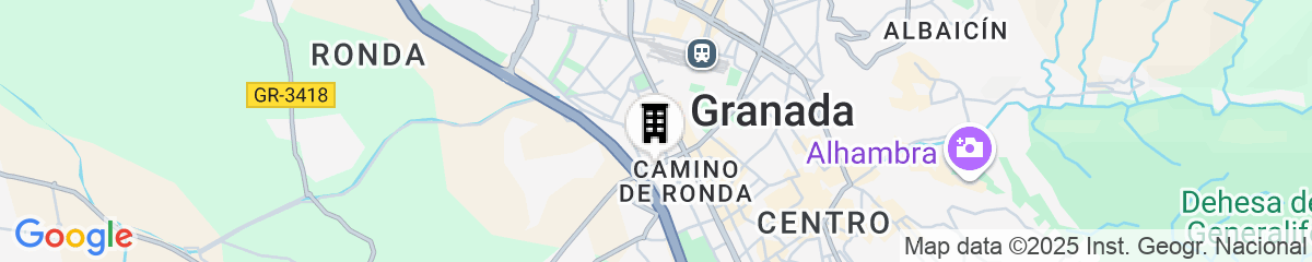 Map for Gran Hotel Luna de Granada