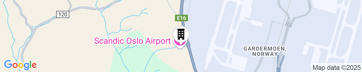 Map for Scandic Oslo Airport