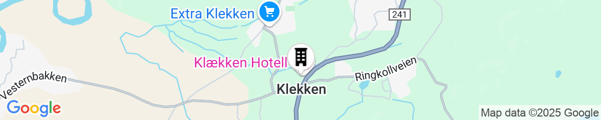 Map for Klækken Hotell