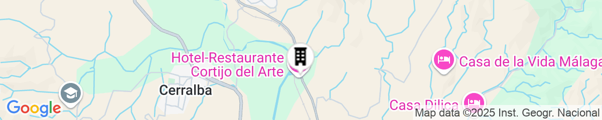 Map for Hotel & Restaurant Cortijo del Arte