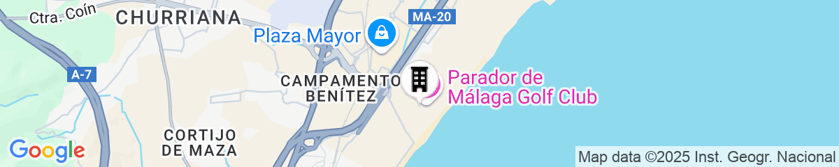Map for Parador de Málaga Golf 