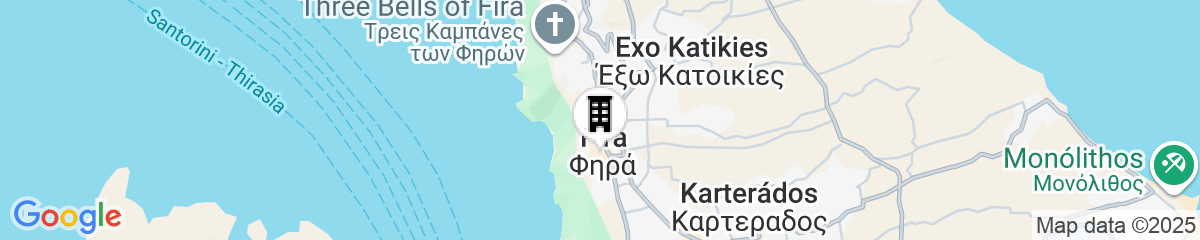 Map for Aressana Spa Hotel and Suites