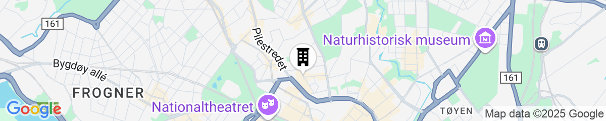 Map for Scandic St Olavs Plass