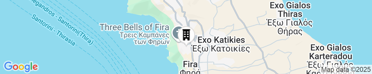 Map for Katikies Garden Santorini - The Leading Hotels Of The World