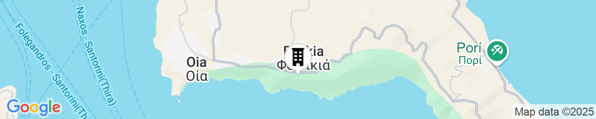 Map for Mr and Mrs White Oia – Santorini