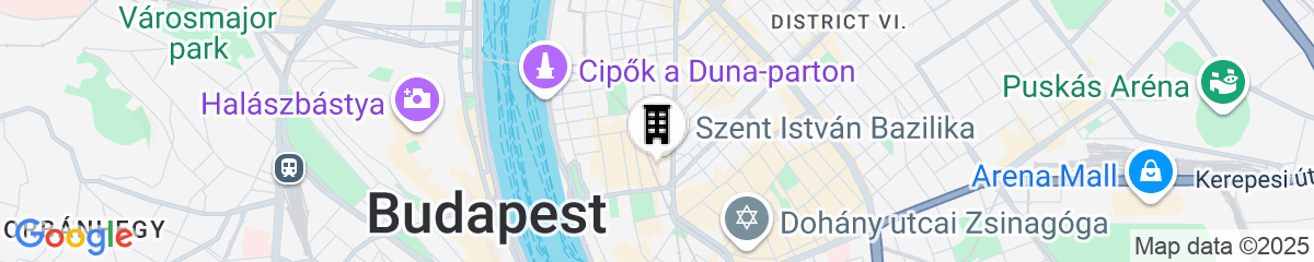 Map for Aria Hotel Budapest by Library Hotel Collection