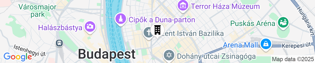 Map for Hotel Moments Budapest