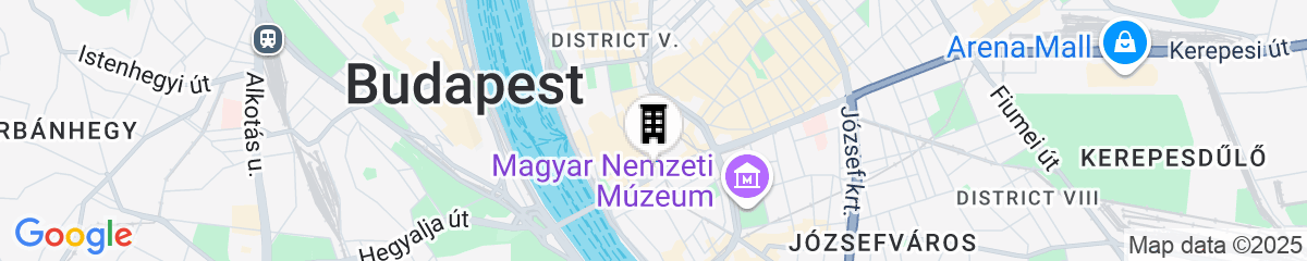 Map for Párisi Udvar Hotel Budapest, part of Hyatt