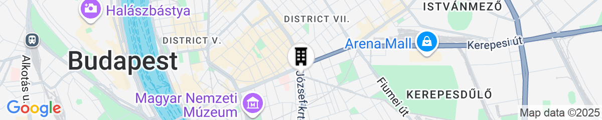 Map for Courtyard by Marriott Budapest City Center