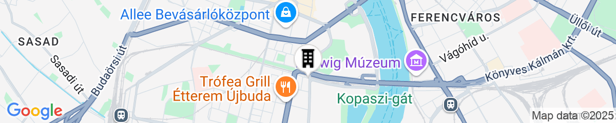 Map for Radisson Hotel Budapest Budapart