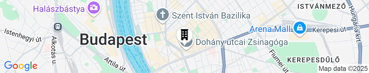 Map for Hotel Memories Budapest