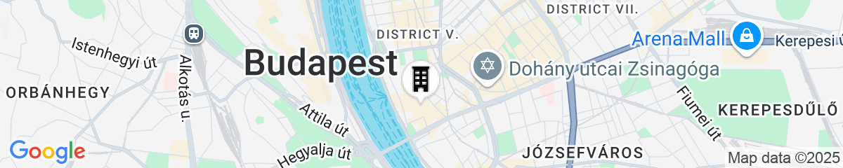 Map for Mercure Budapest City Center Hotel