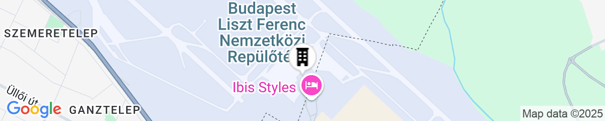 Map for ibis Styles Budapest Airport