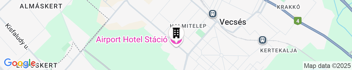 Map for Budapest Airport Hotel Stáció Wellness & Conference