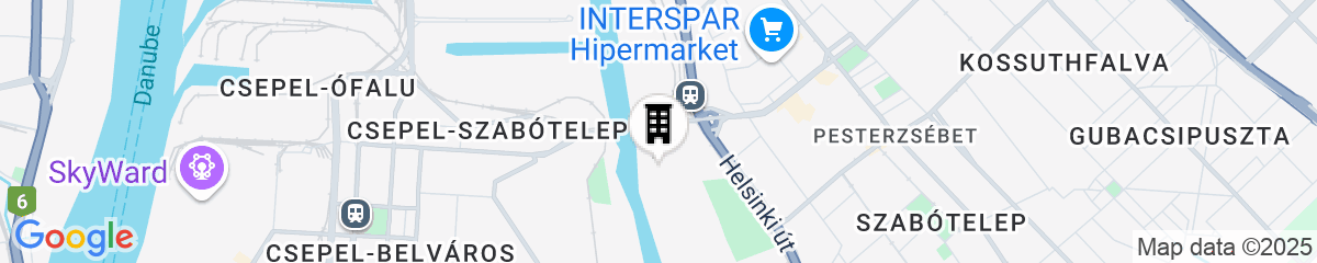 Map for Duna Garden Hotel