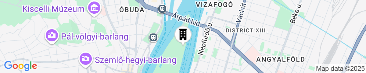 Map for Ensana Grand Margaret Island