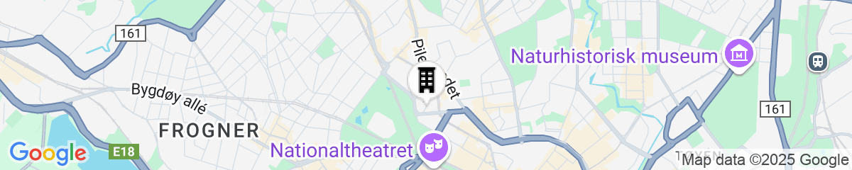 Map for Radisson Blu Scandinavia Hotel, Oslo