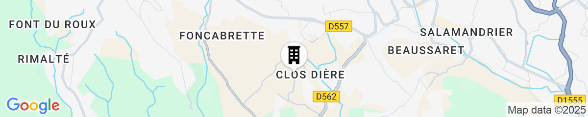 Map for Domaine Rabiega - vineyard and boutique hotel