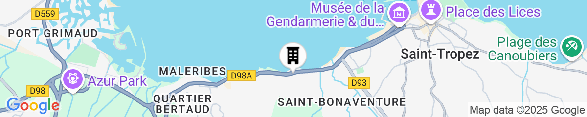 Map for Hotel Brin d'Azur - Saint Tropez