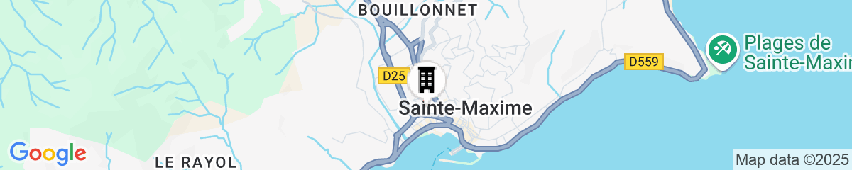 Map for BRIT HOTEL Confort Le Revest Sainte Maxime