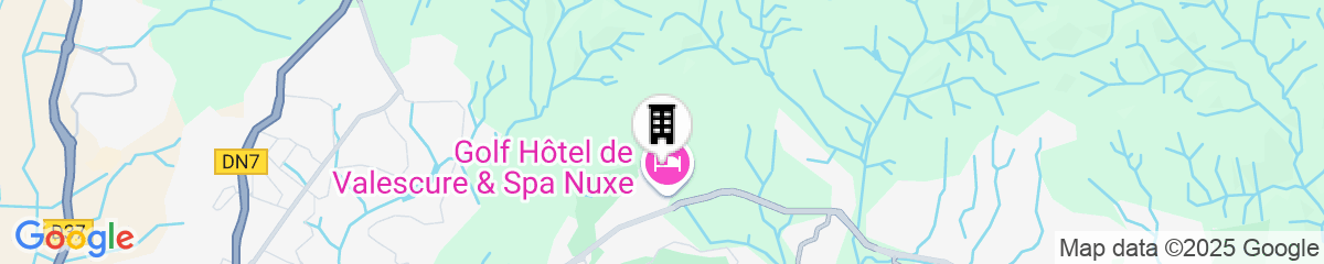 Map for Golf Hôtel de Valescure & Spa NUXE
