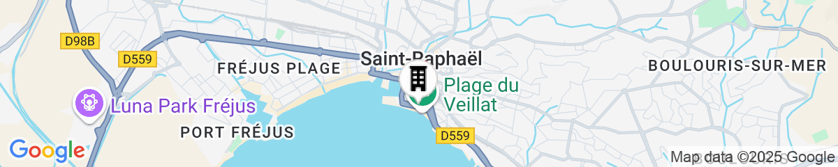 Map for Mercure Saint Raphael Centre Plage