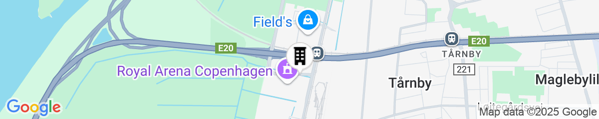 Map for Four Points Flex by Sheraton Copenhagen Arena