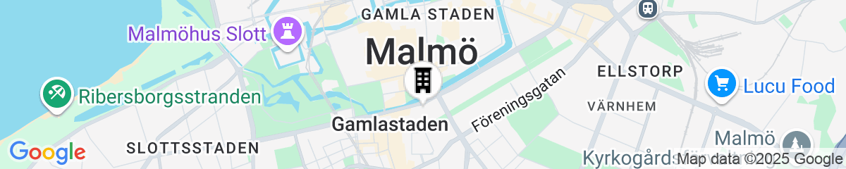 Map for Scandic Malmö City