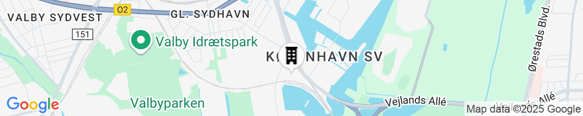 Map for Scandic Sluseholmen