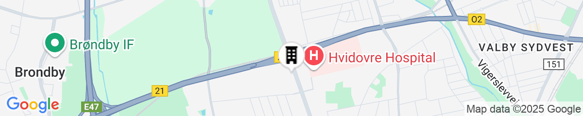 Map for Scandic Hvidovre