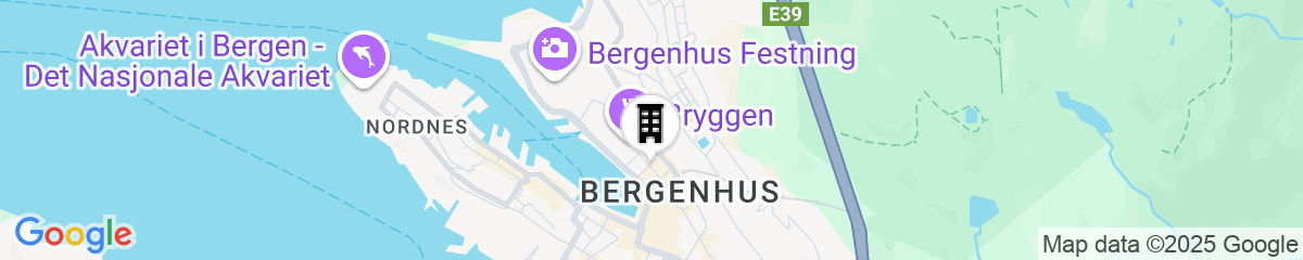 Map for Home Hotel Bryggen
