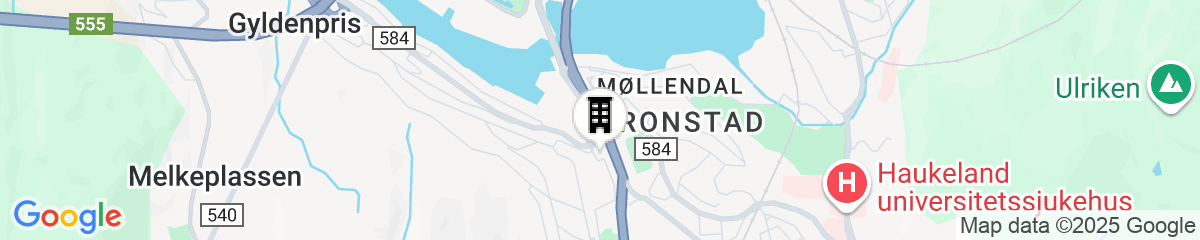 Map for Citybox Bergen Danmarksplass