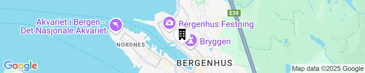 Map for Radisson Blu Royal Hotel, Bergen
